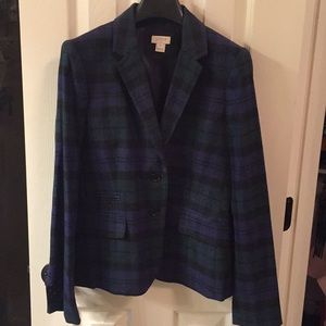 J Crew Tartan Plaid Blazer